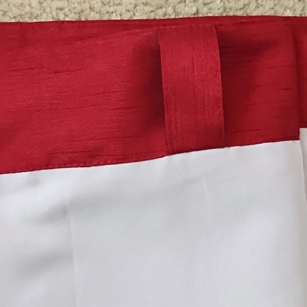 Cost Plus World Market Raspberry Red Curtain Panels With Tiebacks 42 x 84 Inches